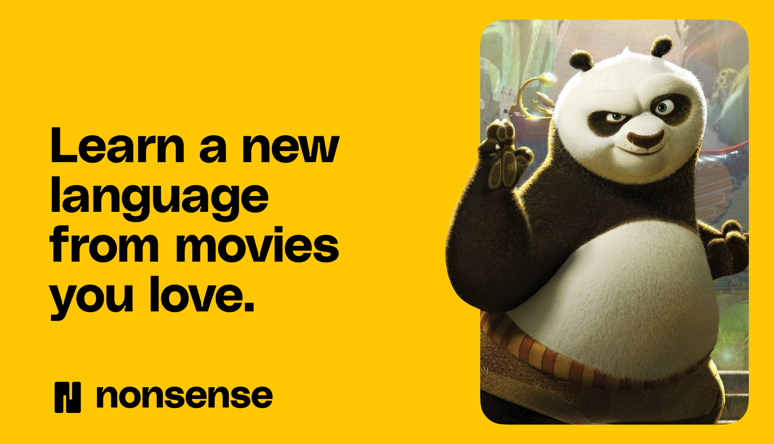 Nonsense - Learn a new language from movies you love.